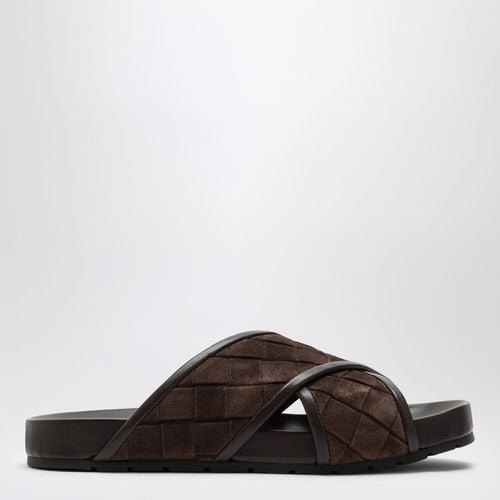 Brown woven Tarik sandal - Bottega Veneta - Modalova