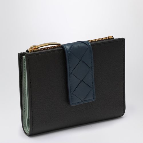 Kleines Bifold-Portemonnaie Tag fondant/blau - Bottega Veneta - Modalova