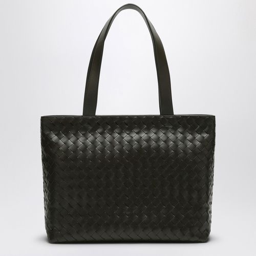 Kleine khakifarbene Tote-Bag mit Flechtmuster - Bottega Veneta - Modalova