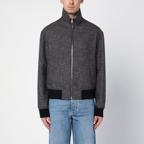 Textured wool blend bomber jacket - Bottega Veneta - Modalova