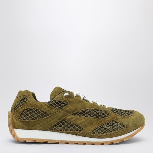 Flacher Sneaker Orbit aus Vintage-Wildleder und Mesh - Bottega Veneta - Modalova