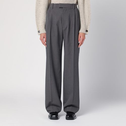 Grey wool trousers - Bottega Veneta - Modalova