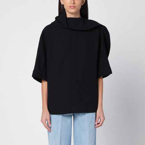 Black wool crêpe blouse - Bottega Veneta - Modalova