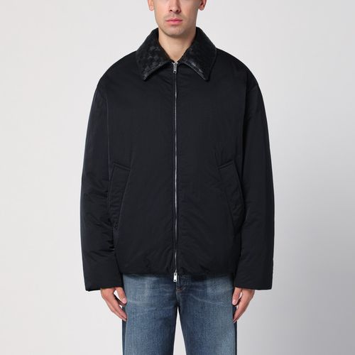 Black down jacket in tech nylon - Bottega Veneta - Modalova