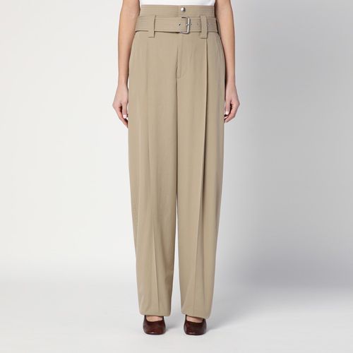 Sand-coloured belted trousers - Bottega Veneta - Modalova