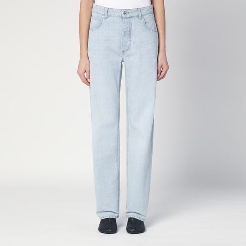 Jeans azzurro con patch in Intrecciato - Bottega Veneta - Modalova