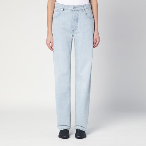 Jeans azzurro con patch in Intrecciato - Bottega Veneta - Modalova
