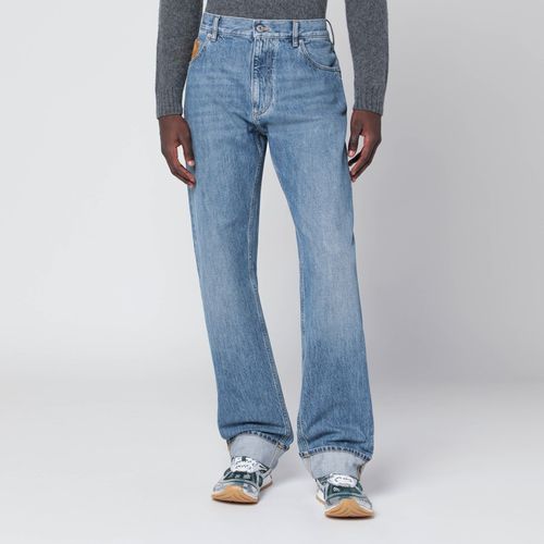 Jeans blu con tasca in Intrecciato - Bottega Veneta - Modalova