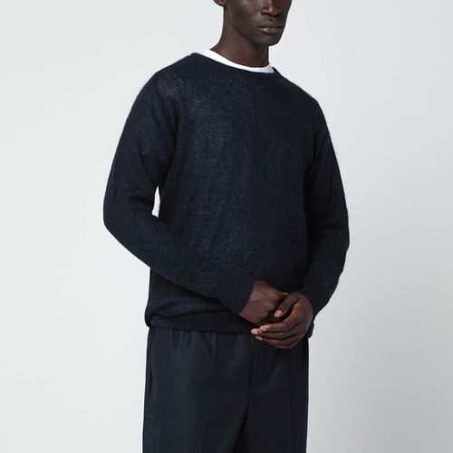 Navy blue alpaca blend sweater - Auralee - Modalova