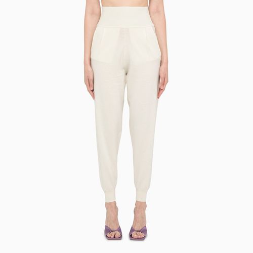 Ivory-coloured cashmere joggers - ART ESSAY - Modalova