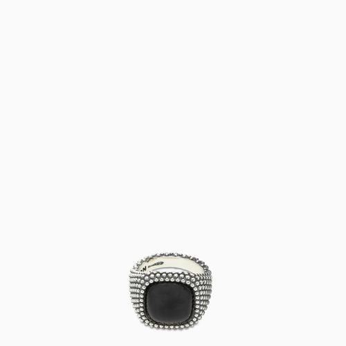 Onyx stone square Chevalier ring - Nove25 - Modalova