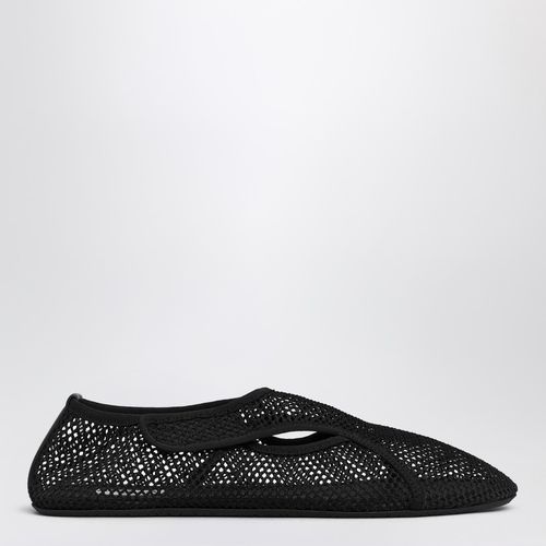Slipper in black mesh - Alaïa - Modalova