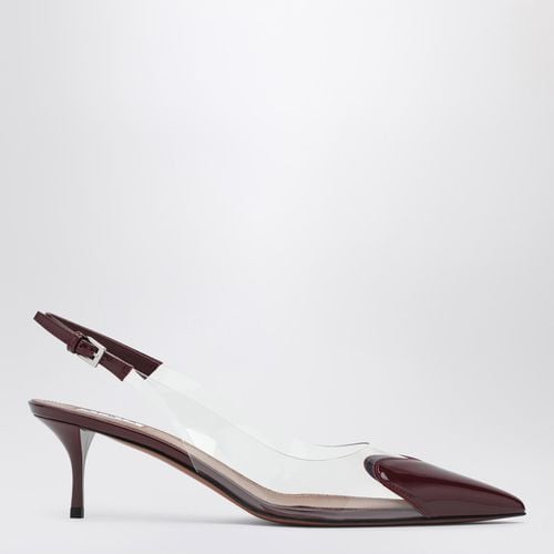 Le Coeur bordeauxfarbenes Lackleder Slingback - Alaïa - Modalova