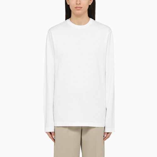 T-shirt a manica lunga bianca in cotone - Sportmax - Modalova