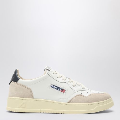 Medalist white/blue leather trainer - AUTRY - Modalova