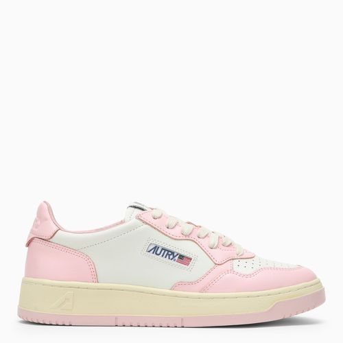 Medalist leather white/blush bride sneaker - AUTRY - Modalova