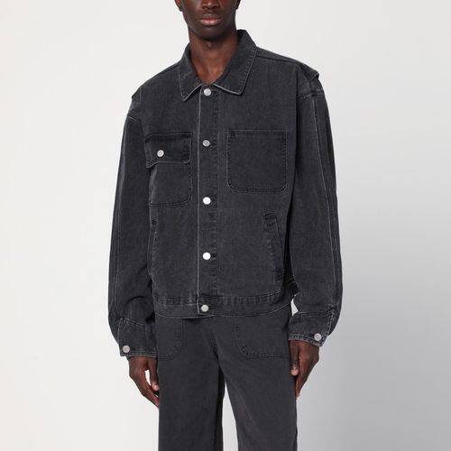 Schwarze, ausgewaschene Jeansjacke - Basketcase Gallery - Modalova