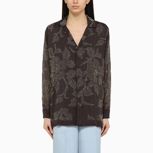 Grey viscose sequin shirt - P.A.R.O.S.H. - Modalova