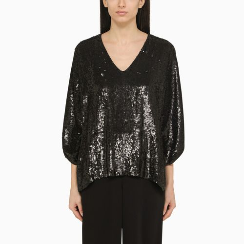 Black sequin blouse - P.A.R.O.S.H. - Modalova