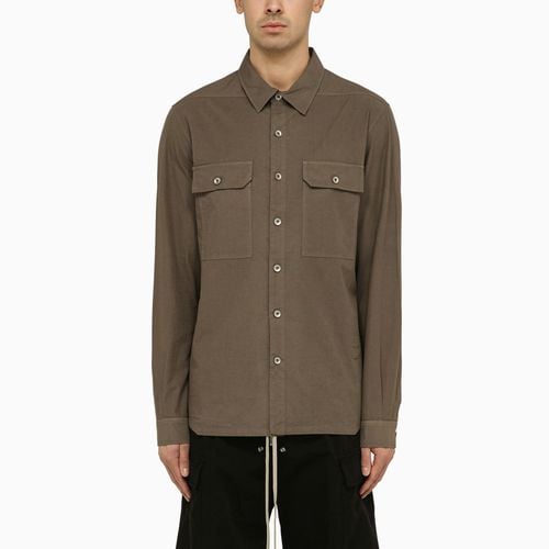 Powder grey cotton shirt - DRKSHDW - Modalova