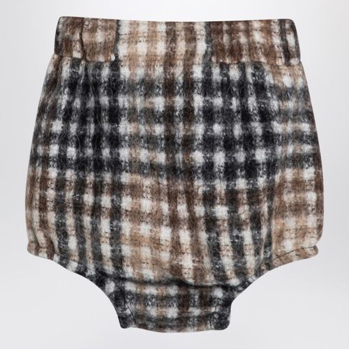 Camilla hazel-coloured checked shorts - Douuod - Modalova