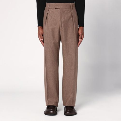 Beige wool and cashmere trousers - Loro Piana - Modalova