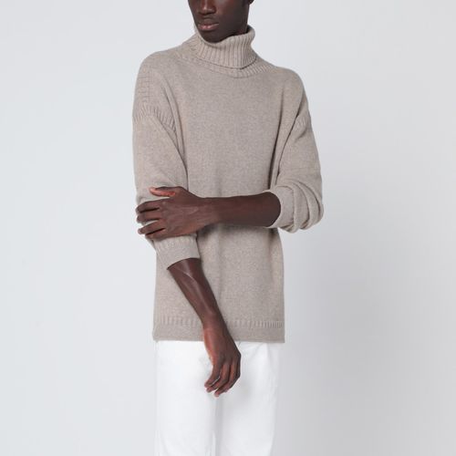 Greige Rollkragenpullover aus Kaschmir - Loro Piana - Modalova
