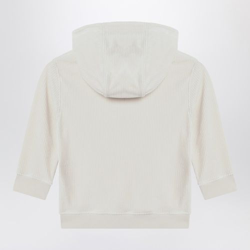 Felpa con cappuccio color crema a costine - Givenchy - Modalova