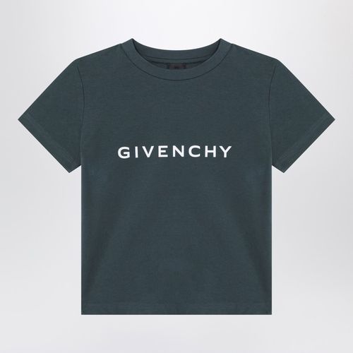 T-shirt verde scura con logo - Givenchy - Modalova