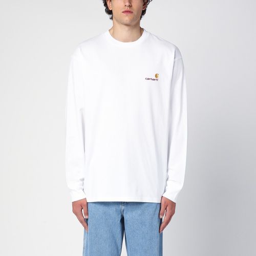 L/S American Script T-Shirt bianca - Carhartt WIP - Modalova