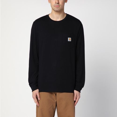 L/S Pocket T-Shirt nera - Carhartt WIP - Modalova