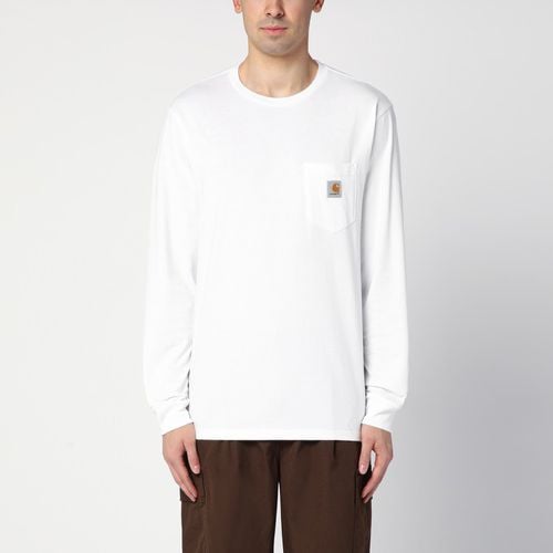 L/S Pocket T-Shirt bianca - Carhartt WIP - Modalova