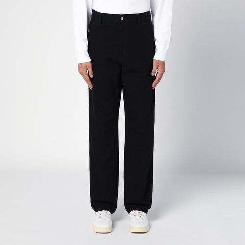 Single Knee Pant Black Rinsed in tela di cotone biologico - Carhartt WIP - Modalova