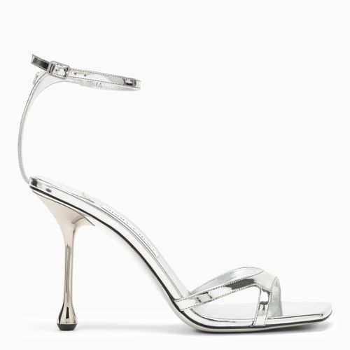 Sandalo Ixia 95 color argento metallizzato in pelle - Jimmy Choo - Modalova