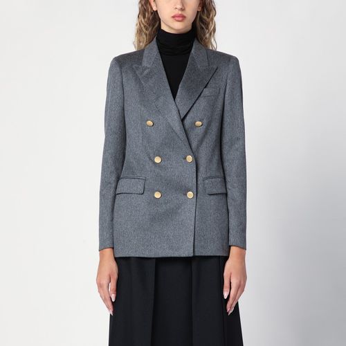 Double-breasted cashmere jacket - Tagliatore - Modalova