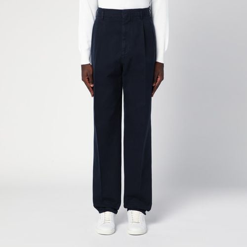 Pantalone con pinces blu navy - Brunello Cucinelli - Modalova