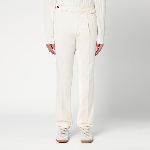 White cotton trousers - Brunello Cucinelli - Modalova