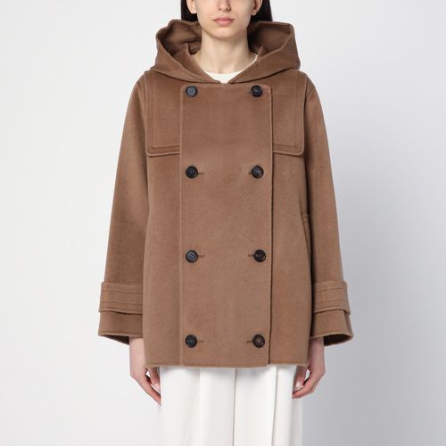 Cappotto doppiopetto corto chiaro in lana - 'S Max Mara - Modalova