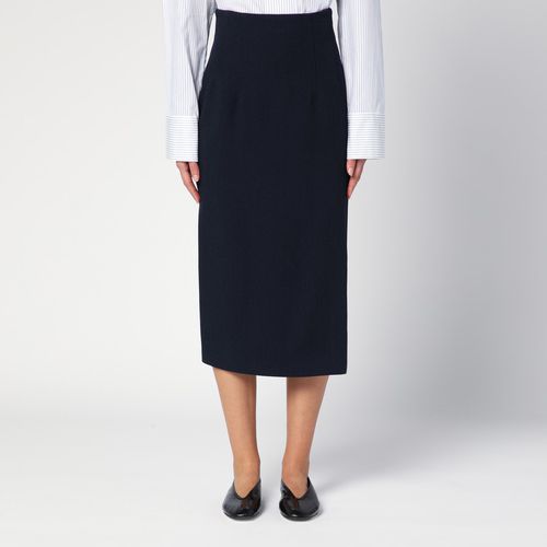 Navy blue wool-blend Marlo skirt - Margaux Lönnberg - Modalova