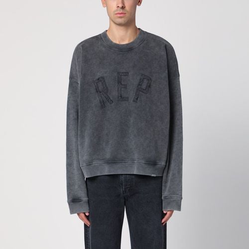 Round-neck sweatshirt with Rep application - Represent - Modalova