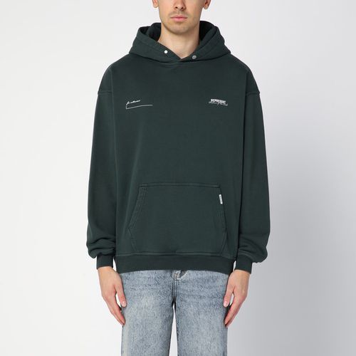 Forstgrüner Hoodie aus Baumwolle mit Logo - Represent - Modalova