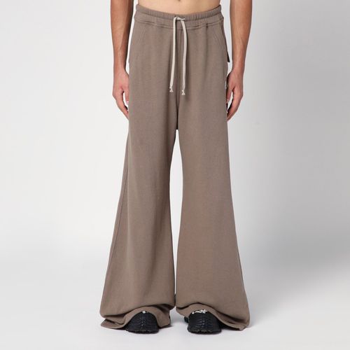 Dust coloured cotton baggy/loose trousers - Moncler + Rick Owens - Modalova