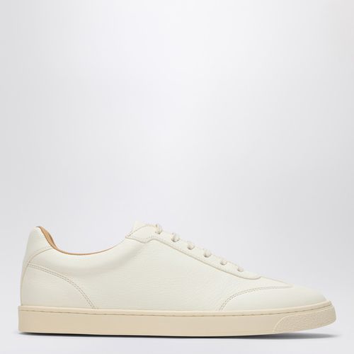 Elfenbeinfarbener Sneaker aus Leder - Brunello Cucinelli - Modalova