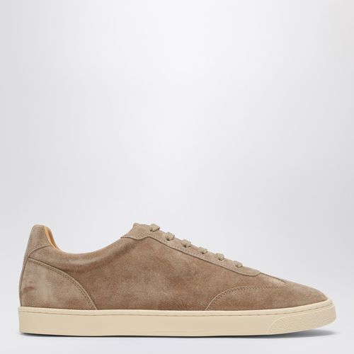 Beigefarbener Sneaker aus Wildleder - Brunello Cucinelli - Modalova