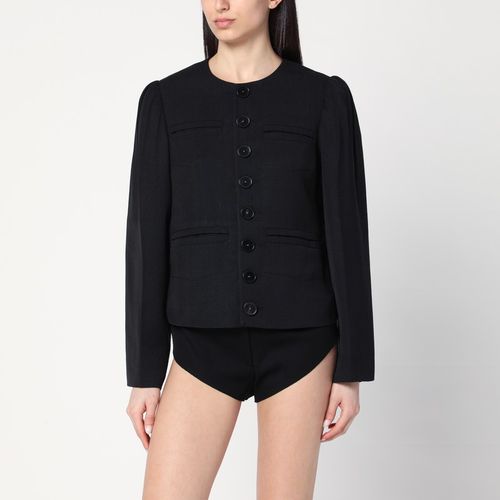 Regiment black jacket in silk blend - NAMACHEKO - Modalova