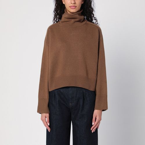 Brauner Rollkragenpullover aus Wolle und Kaschmir - Loulou Studio - Modalova