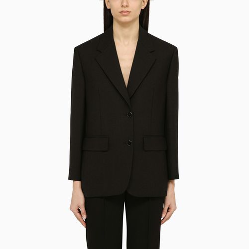 Single-breasted jacket in wool - Prada - Modalova