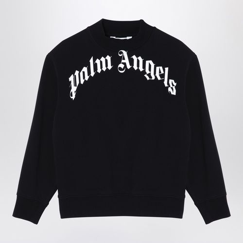 Black cotton sweatshirt with logo - Palm Angels - Modalova