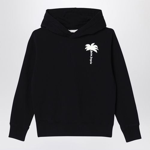 Schwarzer Hoodie mit Logodruck - Palm Angels - Modalova