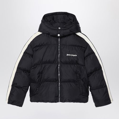 Gefütterte schwarze Jacke mit Logo - Palm Angels - Modalova